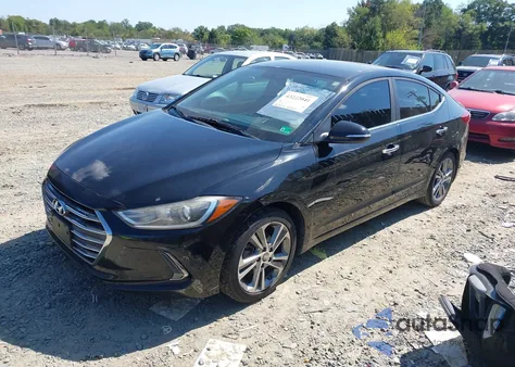 2017 Hyundai Elantra Limited from USA, damaged, VIN KMHD84LF0HU119605
